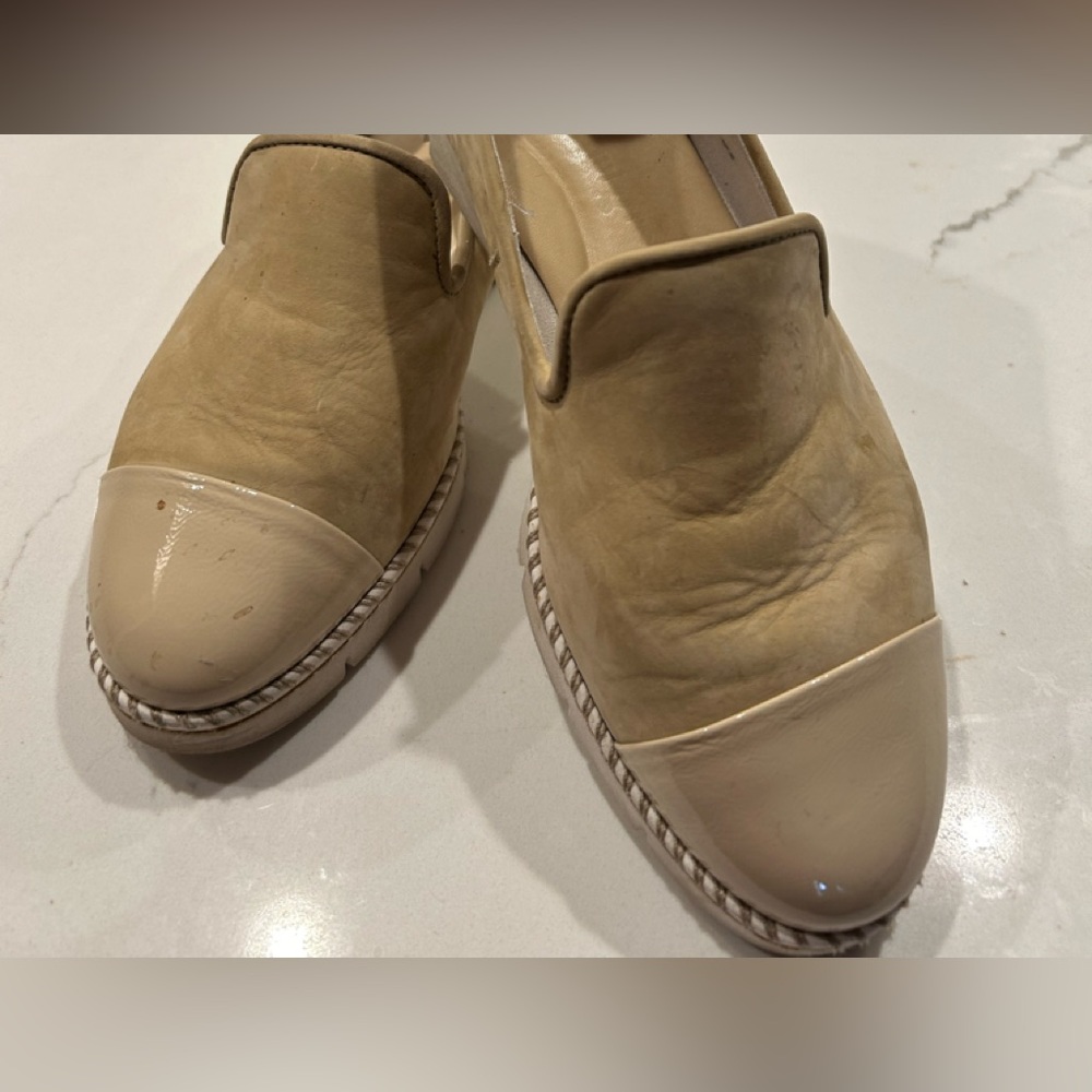PG designer shoes extremely comfortable a true 6.  A 51/2 would also work